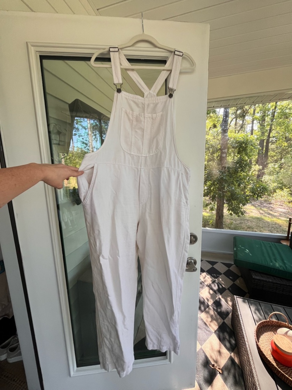 Aerie Cream Overalls | Relaxed Fit Utility Jumpsuit